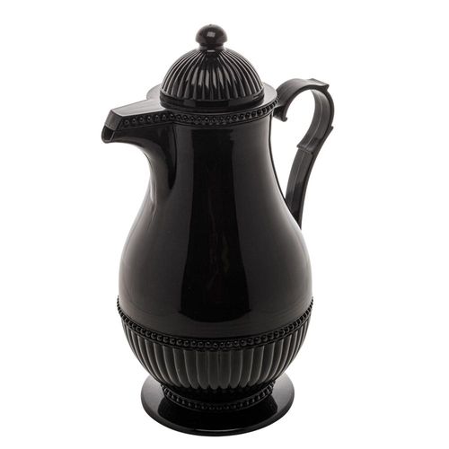 Garrafa térmica em plástico Lyor Vintage 1 litro preta Garrafa térmica em plástico Lyor Vintage 1 litro preta