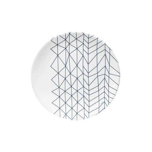 Prato sobremesa em melamina Byzoo Spidy 22,9cm branco Prato sobremesa em melamina Byzoo Spidy 22,9cm branco