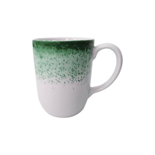 Caneca em porcelana modelo oca Schmidt Esfera 350ml verde