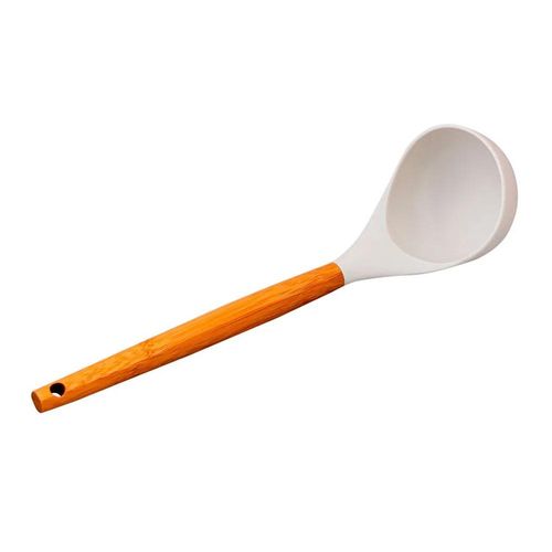 Concha em bambu e silicone Hudson Home Prime 30cm branco Concha em bambu e silicone Hudson Home Prime 30cm branco