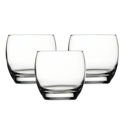 Jogo de copos whisky em vidro Pasabahçe Barrel 340ml 3 peças incolor Jogo de copos whisky em vidro Pasabahçe Barrel 340ml 3 peças incolor