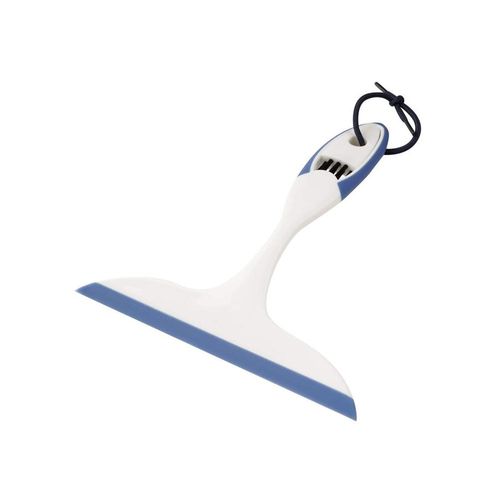 Rodo para pia com escova Fackelmann 24x21x2cm azul e branco Rodo para pia com escova Fackelmann 24x21x2cm azul e branco