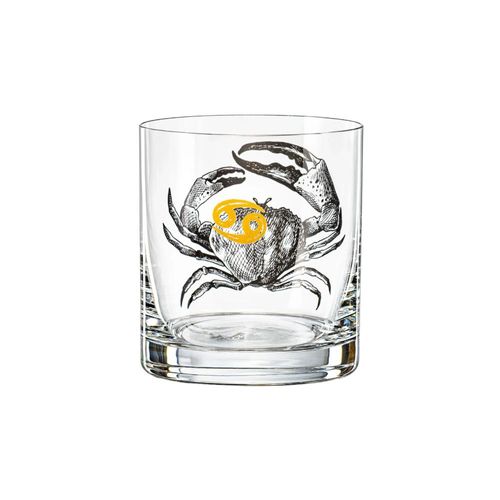 Copo wisk em cristal Bohemia Zodiac Cancer 280ml Copo wisk em cristal Bohemia Zodiac Cancer 280ml