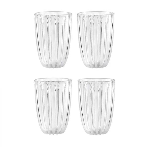 Jogo de copos em bio plástico Guzzini Dolcevita 4 peças 400ml Pérola