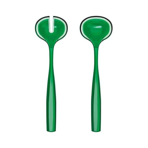 Jogo de talheres para salada em bio plástico Guzzini Dolcevita 28cm esmeralda