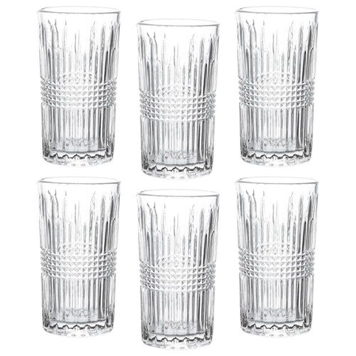 Jogo de 6 copos Haus Concept Viena 57761/100 360ml em vidro Jogo de 6 copos Haus Concept Viena 57761/100 360ml em vidro