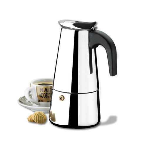 Cafeiteira em inox Brinox 300ml 6 xícaras (2183/100) Cafeiteira em inox Brinox 300ml 6 xícaras (2183/100)