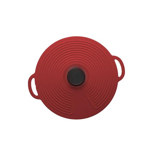 Tampa em silicone para panela Lyor 23cm vermelha