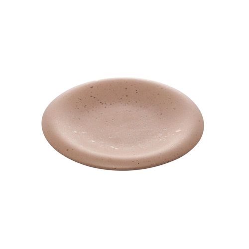 Prato sobremesa em cerâmica Wolff Mist 22cm marrom matte 29416