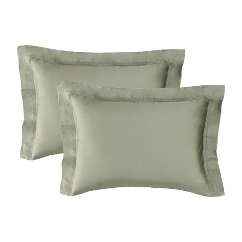 Jogo de fronhas 2 peças Trussardi Galieno 300 fios 50cmx70cm Pistacchio