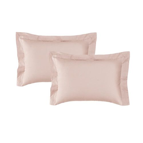 Jogo de fronhas 2 peças Trussardi San Felice 200 fios 50cmx70cm Soft Rose Jogo de fronhas 2 peças Trussardi San Felice 200 fios 50cmx70cm Soft Rose