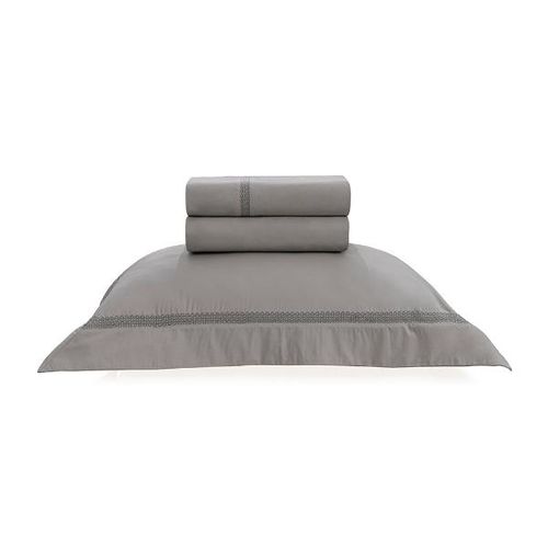 Jogo de lençol Trussardi Capitale 300 fios Solteiro Marmo/Ardosia Jogo de lençol Trussardi Capitale 300 fios Solteiro Marmo/Ardosia