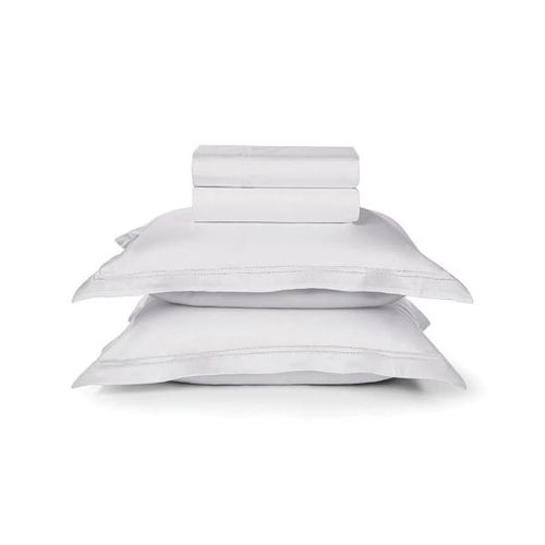 Jogo de lençol Trussardi Galieno 300 fios 100% Algodão Queen Branco Jogo de lençol Trussardi Galieno 300 fios 100% Algodão Queen Branco