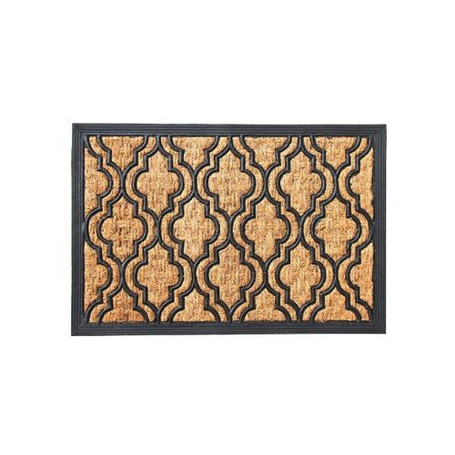 Capacho em fibra de coco e borracha Hudson Panamá Ikat 60x40cm Capacho em fibra de coco e borracha Hudson Panamá Ikat 60x40cm