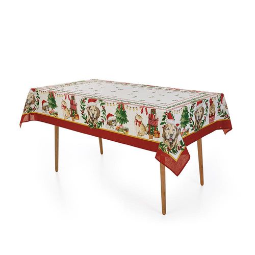 Toalha de mesa Karsten Pet Natalino 1,40mx2,10m Toalha de mesa Karsten Pet Natalino 1,40mx2,10m