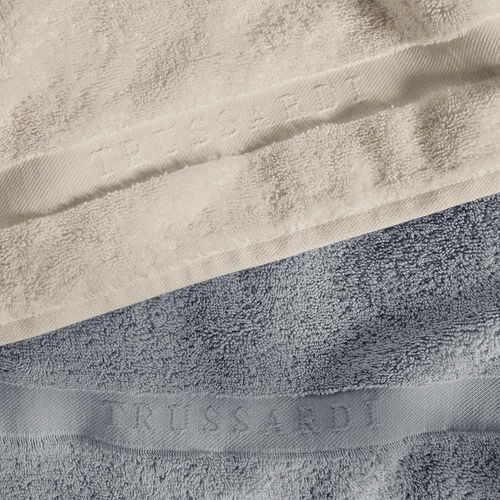 Toalha de rosto Trussardi Fernese 48cmx80cm em algodão Nocciola Toalha de rosto Trussardi Fernese 48cmx80cm em algodão Nocciola