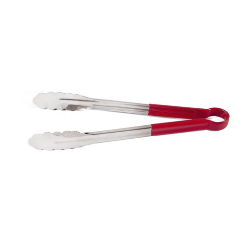 Pegador universal em inox emborrachado Brinox Arienzo 35,5cm vermelho Pegador universal em inox emborrachado Brinox Arienzo 35,5cm vermelho