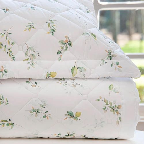 Colcha Scavone Leaves Casal 300 fios 100% Algodão Estampado Colcha Scavone Leaves Casal 300 fios 100% Algodão Estampado