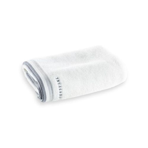 Toalha de rosto Trussardi Montello 48cmx80cm 100% Algodão Branco/Cinza Toalha de rosto Trussardi Montello 48cmx80cm 100% Algodão Branco/Cinza