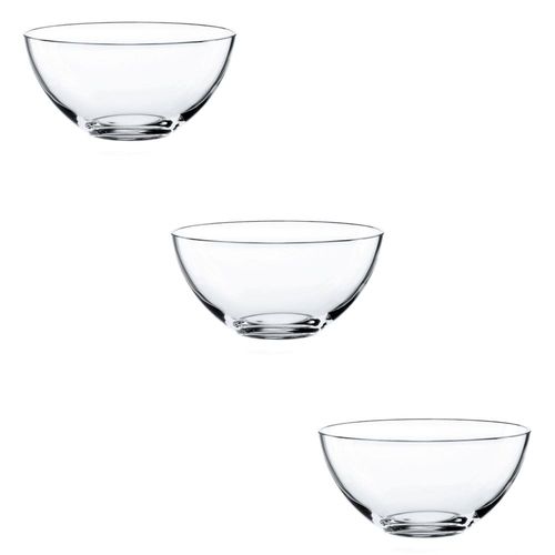 Jogo de saladeira de vidro Nachtman Vivendi 12,5cm 3 peças Jogo de saladeira de vidro Nachtman Vivendi 12,5cm 3 peças