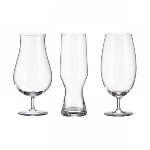 Jogo de copos para cerveja de cristal Skloservis Golden Prague 550/630/680ml Jogo de copos para cerveja de cristal Skloservis Golden Prague 550/630/680ml