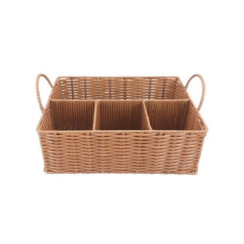 Bandeja retangular em polipropileno Dynasty Polibrown 23x32x11cm marrom Bandeja retangular em polipropileno Dynasty Polibrown 23x32x11cm marrom