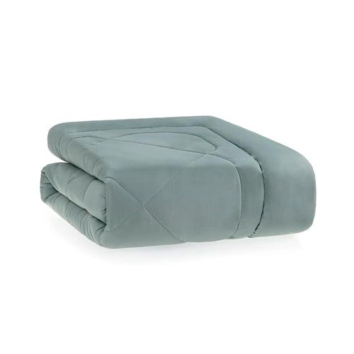 Edredom Trussardi Grasso cetim 300 Fios queen 250x270cm azul maré