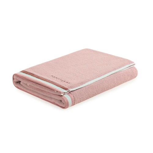 Toalha banhão em algodão Trussardi Montello 86x160cm soft rosé e rosa Toalha banhão em algodão Trussardi Montello 86x160cm soft rosé e rosa