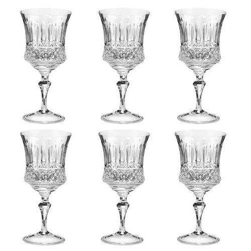 Jogo de taças vinho tinto em cristal Strauss Londres 119.069 6 peças 300ml Jogo de taças vinho tinto em cristal Strauss Londres 119.069 6 peças 300ml
