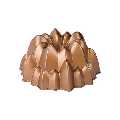 Forma para bolo em alumínio Marissa Lounina Cascade 24x24x10cm bronze Forma para bolo em alumínio Marissa Lounina Cascade 24x24x10cm bronze