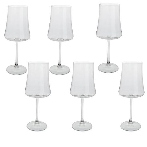 Jogo de taças vinho tinto em cristal Bohemia Xtra 460ml 6 peças