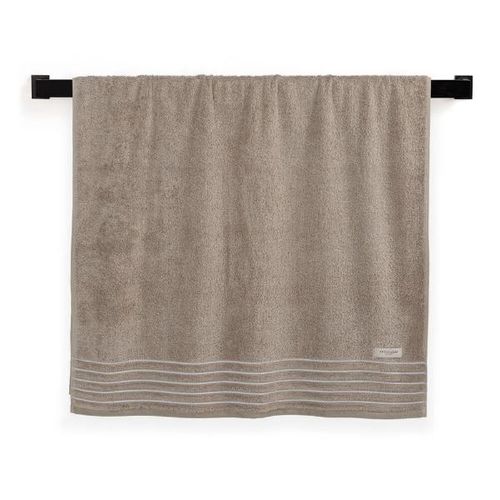 Toalha de banho Trussardi Palladio 86x150cm 100% Algodão Legno/Branco