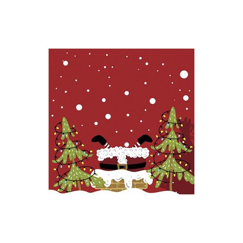 Jogo de guardanapos em papel Paper Design Mood of Santas 20 peças Jogo de guardanapos em papel Paper Design Mood of Santas 20 peças