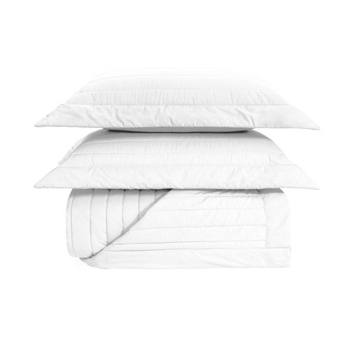 Colcha Trussardi Monteleone 200 fios em algodão 2,40mx2,60m Queen Branco Colcha Trussardi Monteleone 200 fios em algodão 2,40mx2,60m Queen Branco