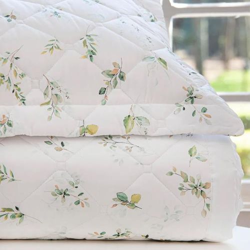 Colcha Scavone Leaves King 300 fios 100% Algodão Estampado Colcha Scavone Leaves King 300 fios 100% Algodão Estampado