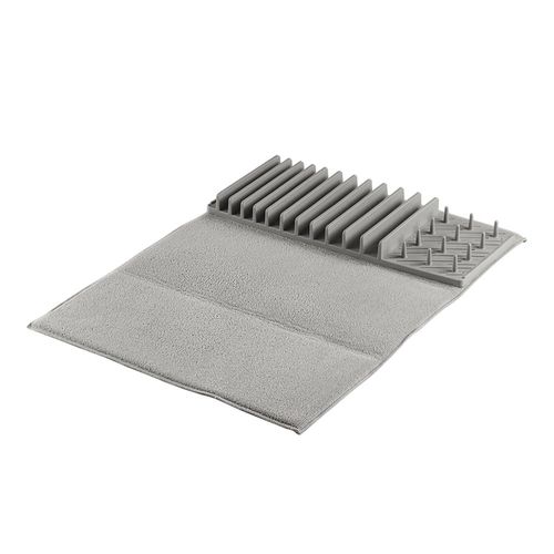 Escorredor de louça Hudson com tapete 60x45cm cinza