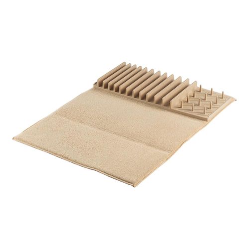 Escorredor de louça Hudson com tapete 60x45cm bege