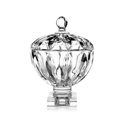 Bomboniere em cristal com pé Bohemia Infinity 16cm Bomboniere em cristal com pé Bohemia Infinity 16cm