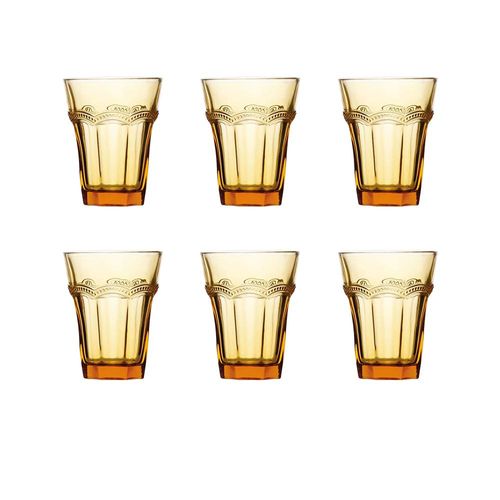 Jogo de copos em vidro Studio Crystal 210ml âmbar 6 peças Jogo de copos em vidro Studio Crystal 210ml âmbar 6 peças