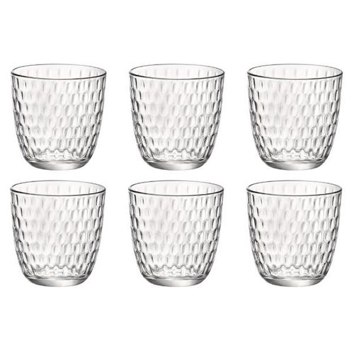 Jogo de copos baixo em vidro Bormioli Rocco Slot 296ml 6 peças Jogo de copos baixo em vidro Bormioli Rocco Slot 296ml 6 peças