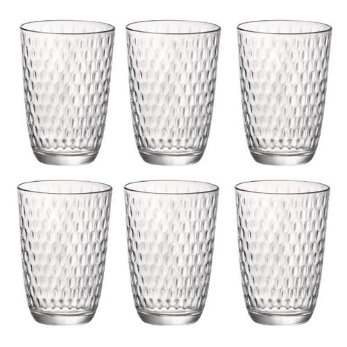 Jogo de copos alto em vidro Bormioli Rocco Slot 396ml 6 peças Jogo de copos alto em vidro Bormioli Rocco Slot 396ml 6 peças