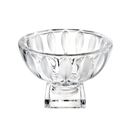 Centro de mesa com pé cristal Studio Crystal River 25x19,5cm Centro de mesa com pé cristal Studio Crystal River 25x19,5cm