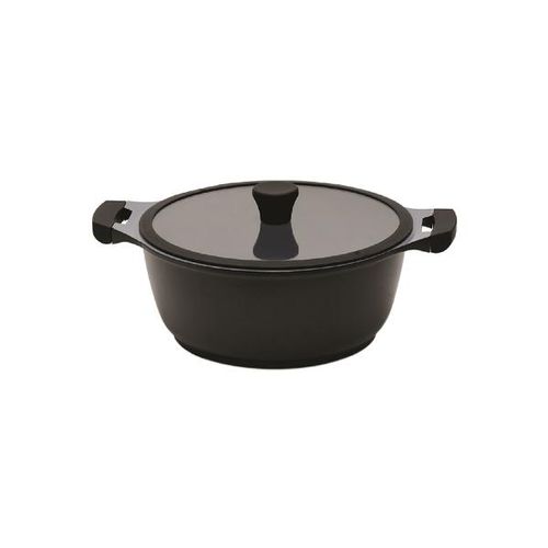Caçarola com revestimento cerâmico Ecolumi Premium 24cm preta
