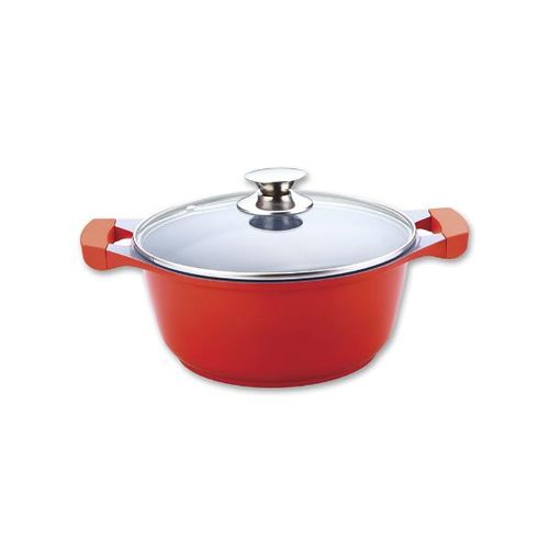 Caçarola com revestimento cerâmico Ecolumi Premium 28cm vermelho