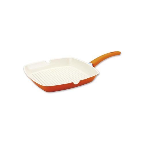 Grill com revestimento cerâmico Ecolumi Premium 28cm laranja Grill com revestimento cerâmico Ecolumi Premium 28cm laranja
