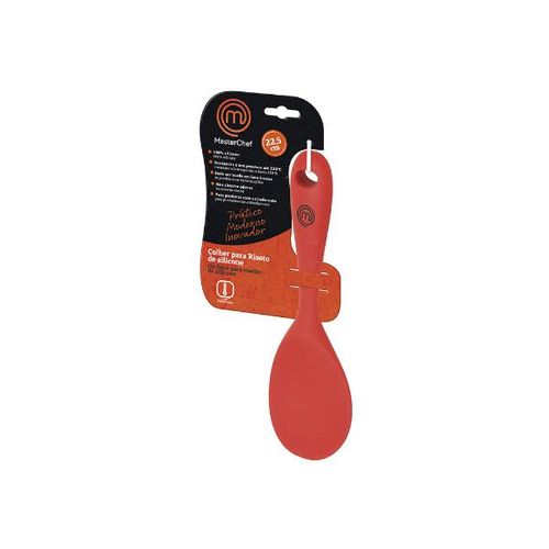 Colher para Risoto em silicone Masterchef 22,5cm vermelha