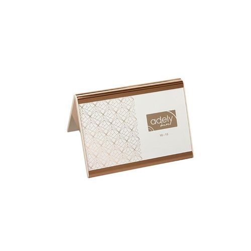 Porta-retratos em alumínio Adely Decor Lumini 10x15cm cobre brilhante Porta-retratos em alumínio Adely Decor Lumini 10x15cm cobre brilhante