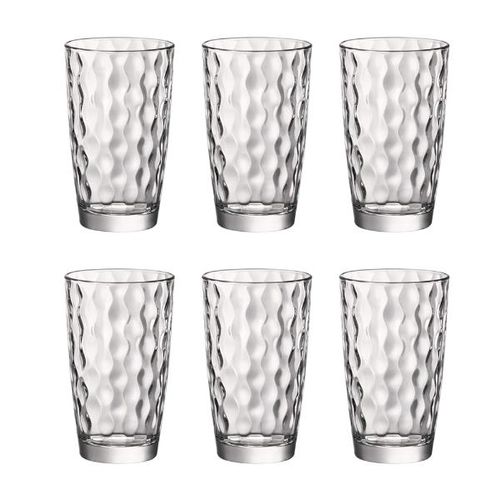 Jogo de copos alto em vidro Bormioli Rocco Silk 470ml 6 peças