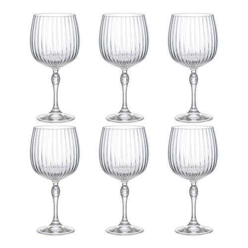 Jogo de taças gin tônica em vidro Bormioli Rocco America'20s 745ml 6 peças Jogo de taças gin tônica em vidro Bormioli Rocco America'20s 745ml 6 peças