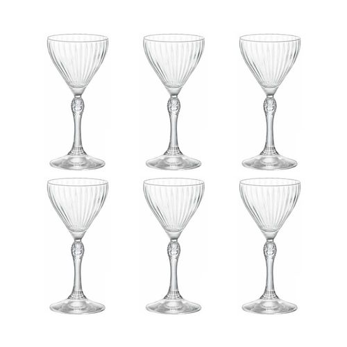 Jogo de taças nick&nora em vidro Bormioli Rocco America'20s 140ml 6 peças Jogo de taças nick&nora em vidro Bormioli Rocco America'20s 140ml 6 peças